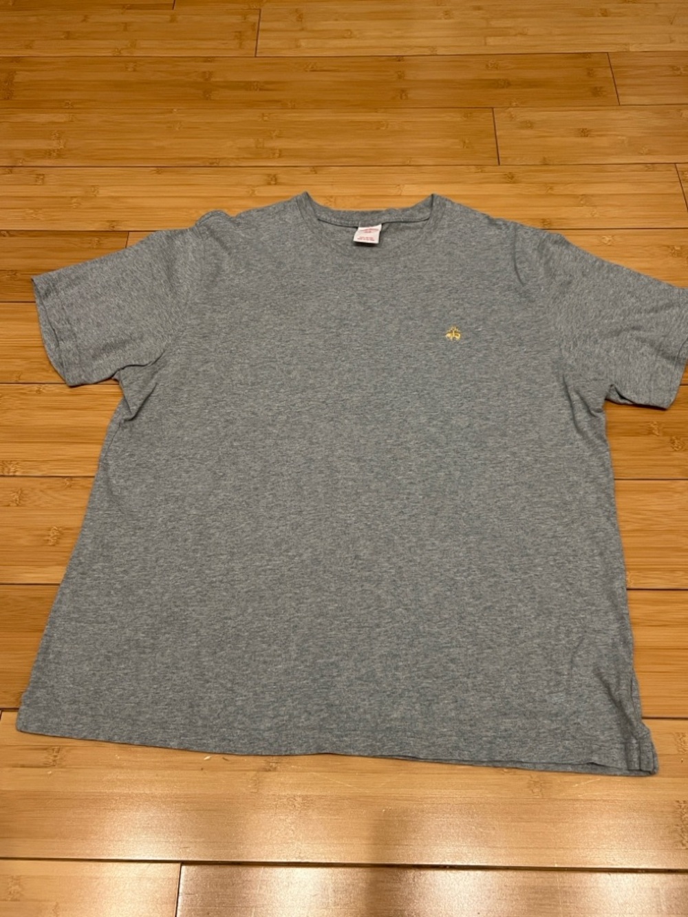 Brooks Brothers Gray Short Sleeve Crewneck Tee with Small Logo